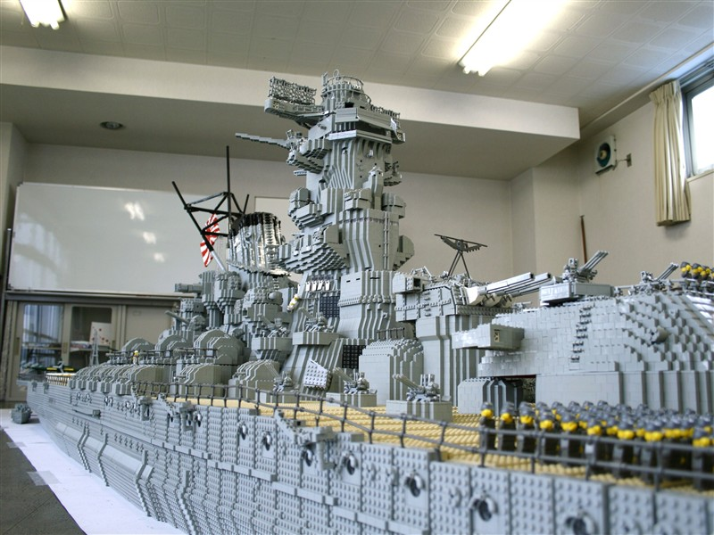 Illustration for article titled Lego Battleship Yamato Is Biggest Lego Ship Ever